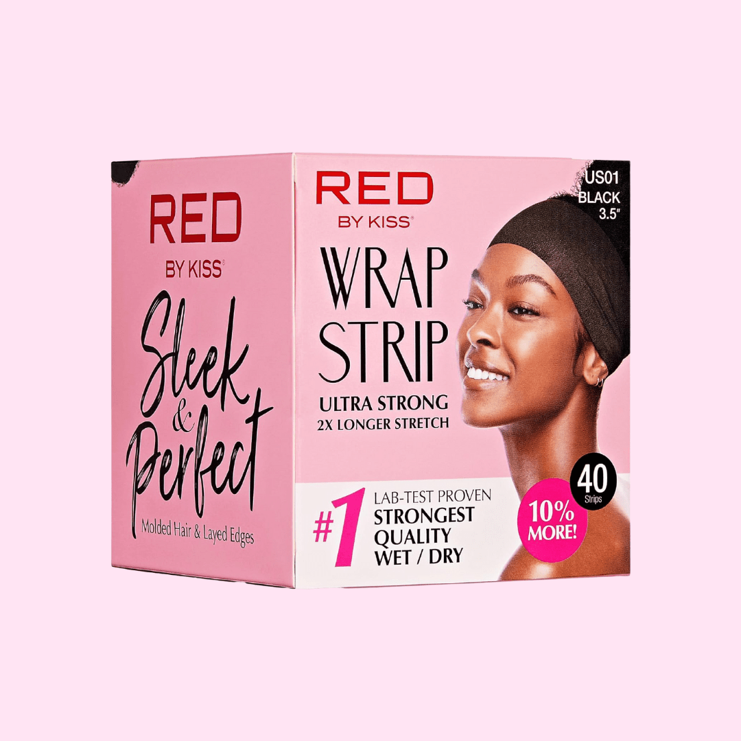 RED BY KISS: 44PC Wrap Strips - Black 3.5" - RED By Kiss - The Hair Drop